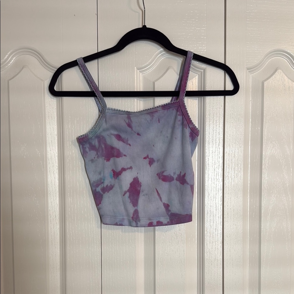 Colsie Purple and Blue Sleeveless Crop Camisole
